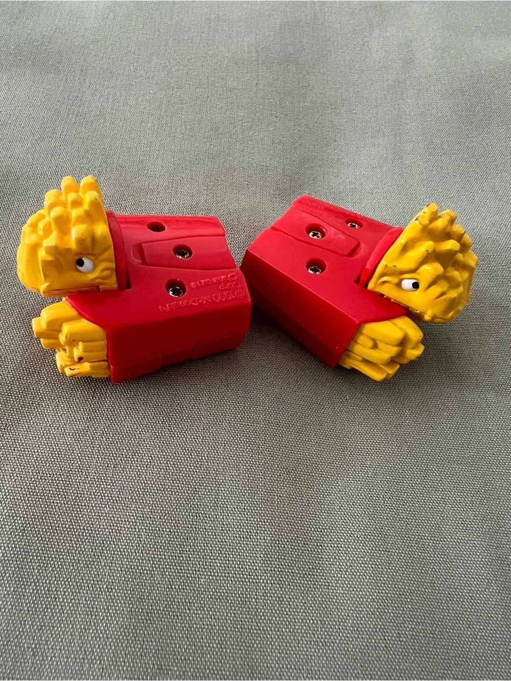 1990 McDonald's Fries Transformer Toy Kids Happy Meal - lot of 2